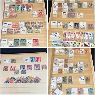 LOT 132: Binder of Vintage / Antique International Postage Stamps