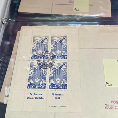 LOT 133: Vintage / Antique WWI & WWII Era Postage Stamp Collection