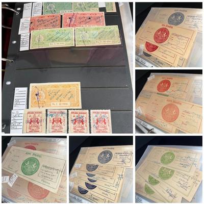 LOT 134: Vintage Indian Stamp Collection