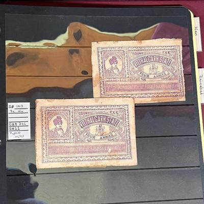 LOT 136: Vintage Indian Stamp Coillection