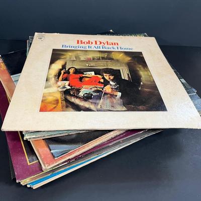 LOT 137: Classic Folk Rock Americana Vinyl Record Albums - Bob Dylan, Janis Joplin, Crosby, Stills, Nash & Young & More