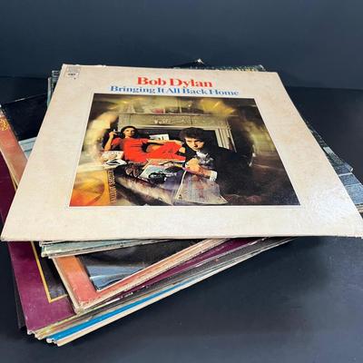 LOT 137: Classic Folk Rock Americana Vinyl Record Albums - Bob Dylan, Janis Joplin, Crosby, Stills, Nash & Young & More