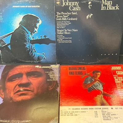 LOT 138: Johnny Cash Collection - Country Music Vinyl Record Albums