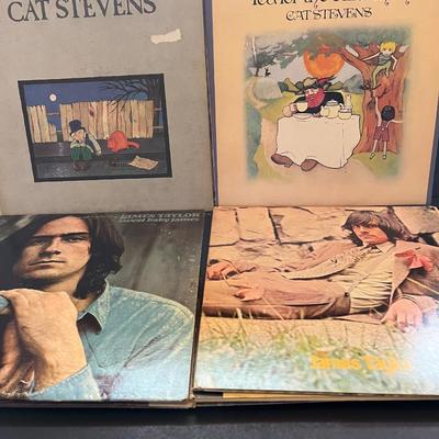 LOT 146: Vinyl Record Album Collection - Folk Rock / Singer-Songwriter - Billy Joel, Simon & Garfunkel, James Taylor, Cat Stevens & More