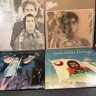 LOT 146: Vinyl Record Album Collection - Folk Rock / Singer-Songwriter - Billy Joel, Simon & Garfunkel, James Taylor, Cat Stevens & More