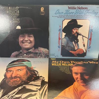 LOT 149: Willie Nelson Collection - Vinyl Record Albums - Country Music