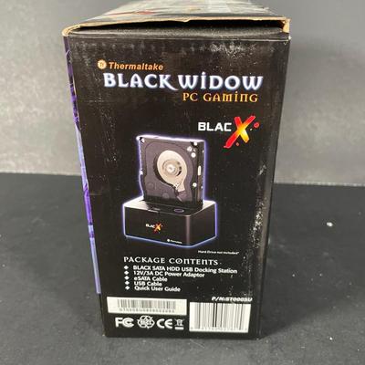 LOT 160: Black Widow PC Gaming Hard Drive & Pc Games w/ Boxes