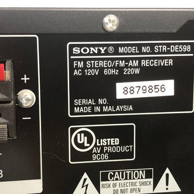LOT 174: Sony FM Stereo / FM-AM Receiver STR-DE598