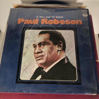 LOT 192: Plastic Record Tote Full of Vinyl Records
