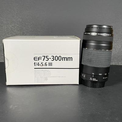 LOT 201: Cannon Rebel Eos T2i w/ Cannon EF 75-300mm Zoom Lens, Cannon Bag & More