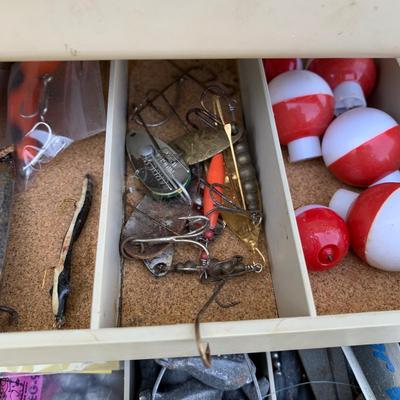 LOT 237: Fishing Gear Collection: Lures, Hooks, Weights, & More