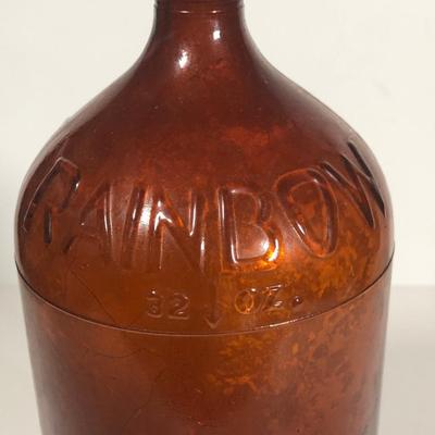 LOT 267: Vintage Brown Glass Bleach Bottles & More