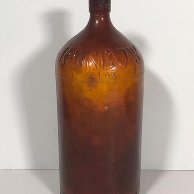 LOT 267: Vintage Brown Glass Bleach Bottles & More