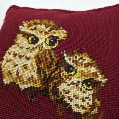 Embroidered Owl Pillows