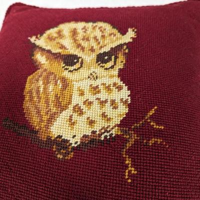 Embroidered Owl Pillows