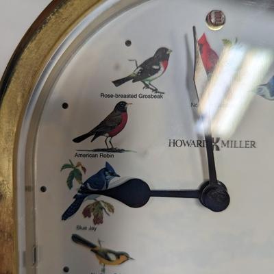 Howard Miller Bird Chime Mantle Desk Clock