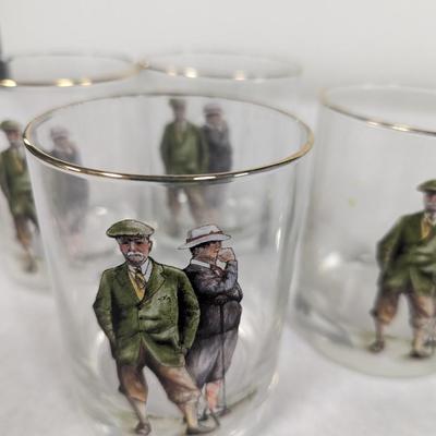 Golfer Whiskey Glasses