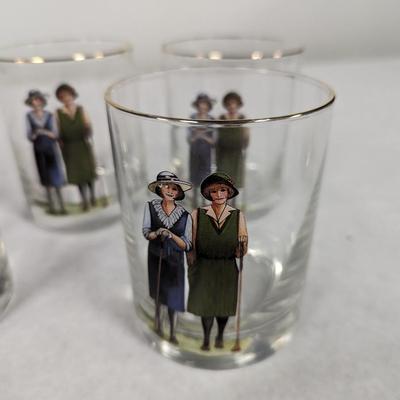 Golfer Whiskey Glasses