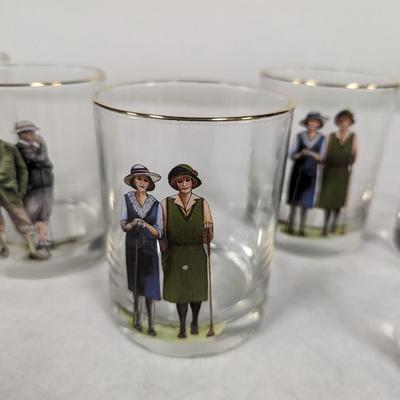 Golfer Whiskey Glasses