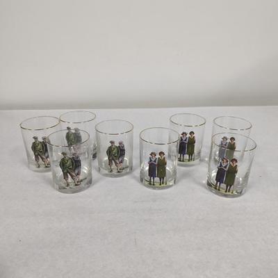 Golfer Whiskey Glasses