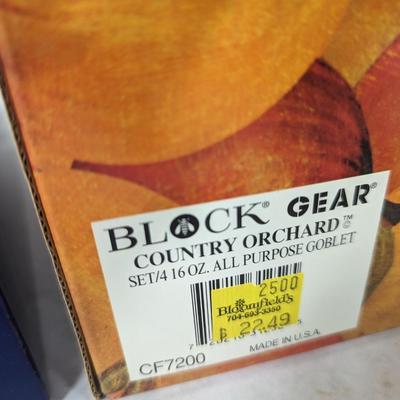 Assortment Of Beer Glasses & All Purpose Glassware Block Gear Goblet Glasses Country Orchard TERVIS Apple Fruit Emblem Insulated...