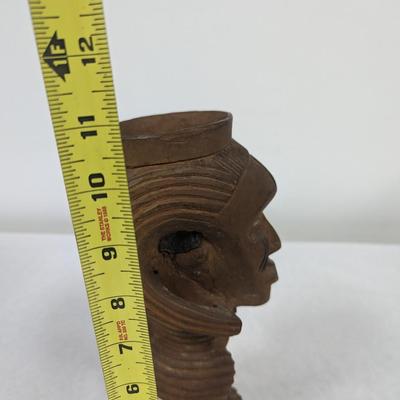 Carved Wooden Tribal Statue