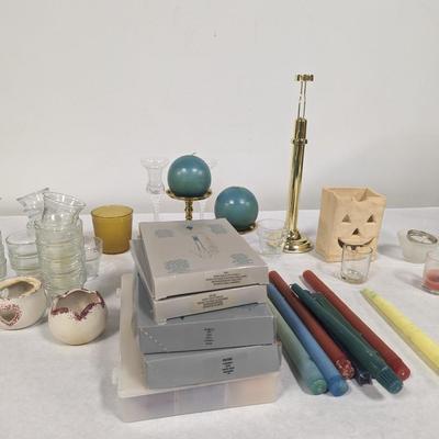 Assortment Of Candles Some Party Lite