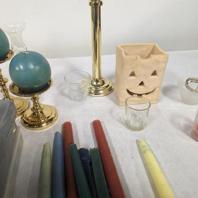 Assortment Of Candles Some Party Lite