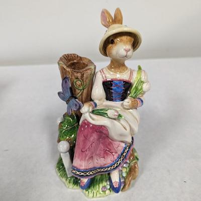 Fitz & Floyd Bunny Candle Holder