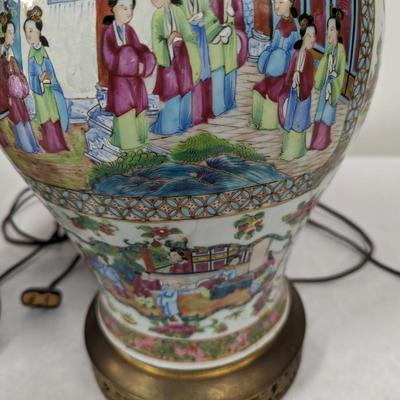 Pair Of Asian Table Lamps