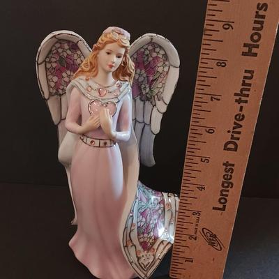 Bradford Edition Numbered Angel of Love Issued in the Angelic Inspirations porcelain figurine collection.