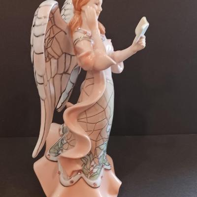 Bradford Edition Numbered Angel of Wisdom Issued in the Angelic Inspirations porcelain figurine collection.