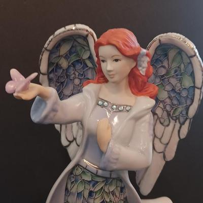 Bradford Edition Numbered Angel of Joy Issued in the Angelic Inspirations porcelain figurine collection.