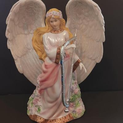 Bradford Edition Numbered Angel of Hope Issued in the garden song porcelain figurine collection.