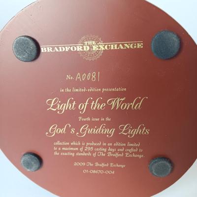 Bradford Exchange Numbered limited-edition Lights of the world 4TH issue of God's Guiding lights collection