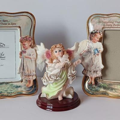 Van Hygan & Smythe Art editions decorative Angel photo frames with Angel figure