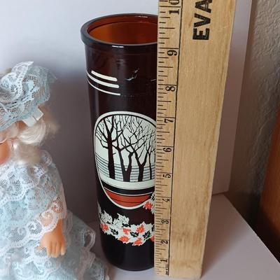 Vintage 1970's era Candles and beautiful lace dressed doll