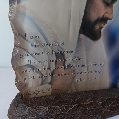 Bradford Exchange Numbered limited-edition I am the Vine & I will Dwell in the house of the lord - Reflections of Faith