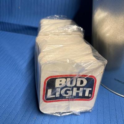 Bar Lot - UMD Ice Buckets, Budweiser Coasters