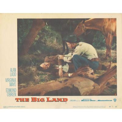 The Big Land 1957 original vintage lobby card