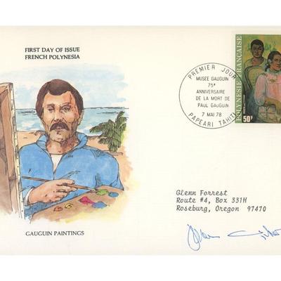 Jamie Wyeth signed first day cover