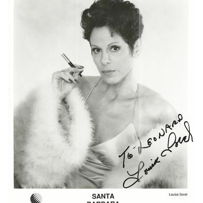 Santa Barbara Louise Sorel signed photo
