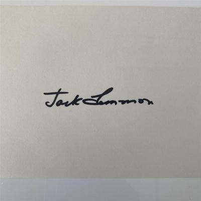 Some like It Hot Jack Lemmon signature 