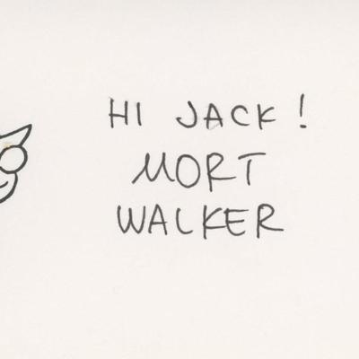 Mort Walker signed 