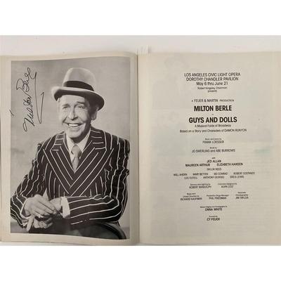 Milton Berle and Elizabeth Hansen Signed Performing Arts Magazine May 1980 Issue
