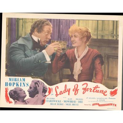 Lady of Fortune (Becky Sharp) 1935 original vintage lobby card