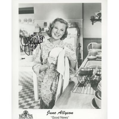 June Allyson signed 