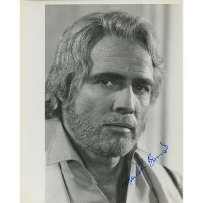 Marlon Brando signed photo
