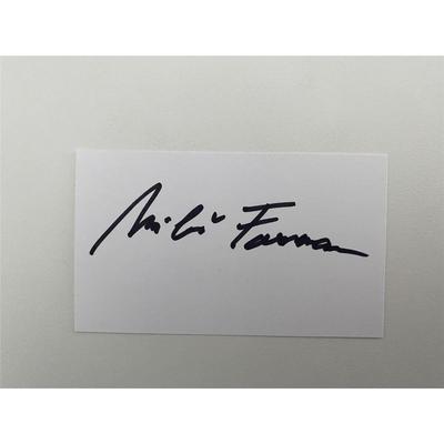 Miloš Forman original signature