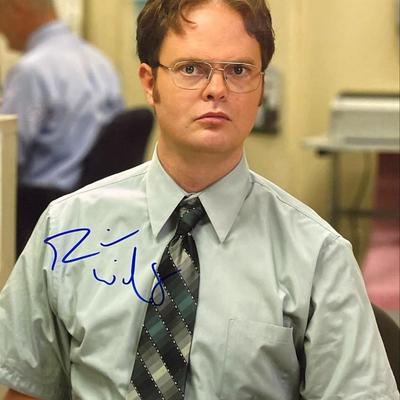The Office Rainn Wilson signed photo. GFA Authenticated